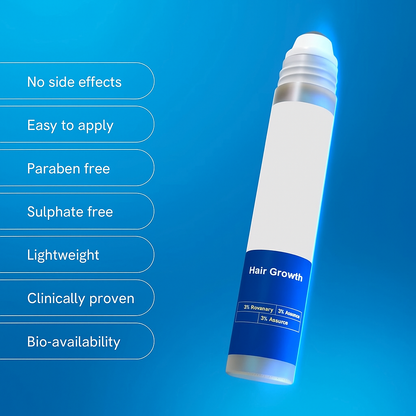 Hair Growth Roll-On Serum Precision Scalp Applicator